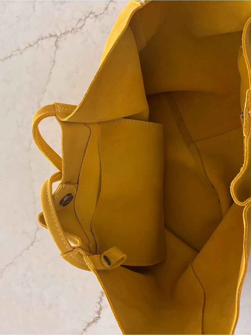 Portland Leather Oversized Devon Suede Tote - Picture 2 of 7